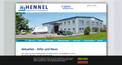 Desktop Screenshot of hennel-gmbh.de